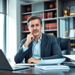 Consultation with a truck accident attorney Clearwater in a professional office setting.
