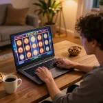 Engaging online slot gameplay on SC888 platform showcasing spinning reels and vibrant graphics.