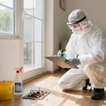 Pest control inspection showcasing expert tools and techniques in action.