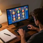 B52 online casino gameplay displayed on a computer screen, capturing the excitement of online gambling.