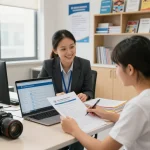 Complete Guidelines for Collecting Certificates from National University (Bangladesh) showcased in a modern educational service center assisting students with applications.