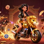Spin and win with สล็à¸à¸•เว็บตรง in an energetic 3D gaming scene full of vibrant casino elements.