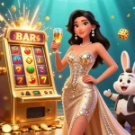 Engage in the thrill of SKY88 with a glamorous 3D casino atmosphere featuring a jackpot celebration.