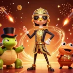 Experience the excitement of Togel Online with vibrant casino elements and mystical characters.