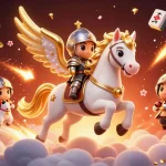 Retirez vos gains rapidement avec casino en ligne retrait immédiat affichant un cheval céleste.