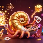casino en ligne avis : illustration 3D de la roulette et des jeux avec des effets de jackpot étincelants.