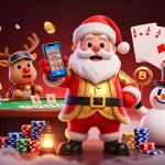 Gagnez avec le casino français en ligne grâce à des jeux captivants dans une illustration festive.