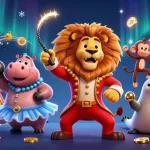 Jouez à des casinos en ligne avec cette illustration dynamique d'animation ludique.