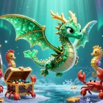 Jouez au meilleur casino en ligne en France avec un dragon de mer et des éléments de jackpot.