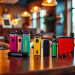 Showcase off stamp vapes highlighting their innovative design and variety of flavors.