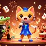 Engage with the vibrant 188bet casino scene featuring a lively cat singer, a saxophonist crocodile, and a drum-playing bear.