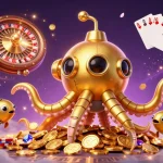 Bet on nowgoal live scores while enjoying vibrant 3D elements of coins and cards.
