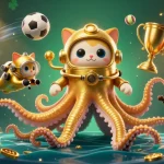 Experience the thrilling action of s8808 with a kraken, diving cat, and dynamic sports elements