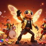 Jouez au casino en ligne avec des personnages animés entourés de trésors et de cartes.