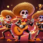 Play exciting slots at BRO138 official with vibrant Day of the Dead mariachi celebration.