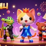 Engage with exciting 토토사이트 activities featuring lottery balls and vibrant characters.