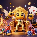 Experience the excitement of best payout casinos with a vibrant 3D casino scene featuring a bumblebee mob boss.