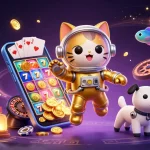 Engage with depo 5k slots through exciting gameplay and vibrant visuals in a dynamic illustration.