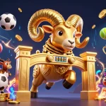 Experience winning thrills with luck8 in this vibrant 3D casino illustration packed with sports betting excitement.