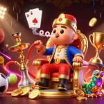 Engage with the excitement of situs togel amidst a vibrant casino scene filled with dynamic sports elements.